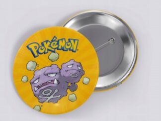 WEEZING pokemon - przypinka button 58 mm