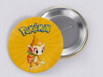 Chimchar Pokemon - przypinka okrągła button 58 mm