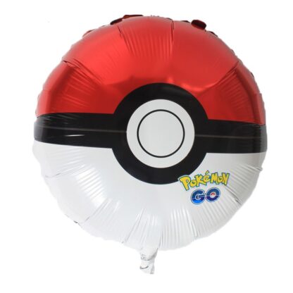Pokeball -  balon foliowy na urodziny Pokemon 45 cm