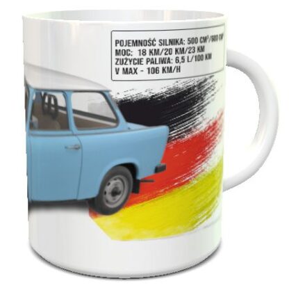 Auto z NRD Trabant - kubek kolekcjonerski