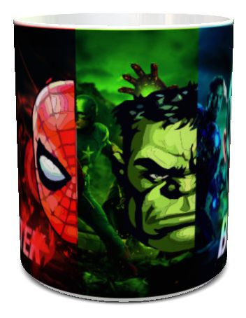Kubek Hulk i Spiderman z imieniem