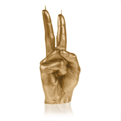 Świeca Hand PEACE Classic Gold