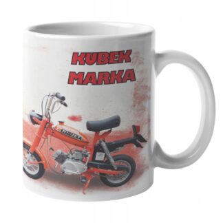 Kubek z nadrukiem kubki do kawy Zabytkowe Motocykle PRL MOTORYNKA + IMIĘ