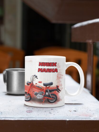 Kubek z nadrukiem kubki do kawy Zabytkowe Motocykle PRL MOTORYNKA + IMIĘ