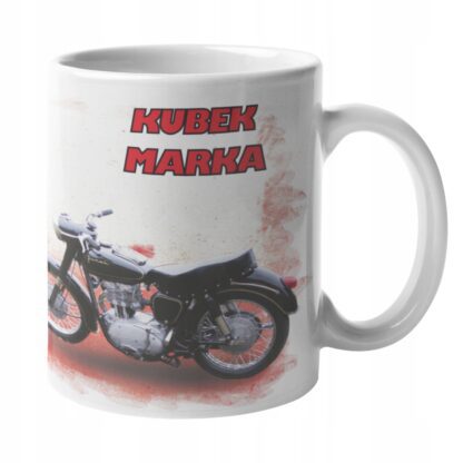 Kubek z nadrukiem kubki do kawy Zabytkowe Motocykle motor PRL JUNAK + IMIĘ