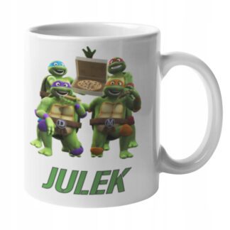 Kubek z nadrukiem do herbaty Wojownicze Żółwie Ninja Turtles Donatello IMIĘ