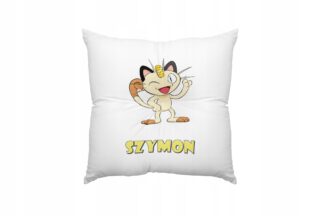 Poduszka do spania ozdobna poduszki dekoracyjne POKEMON kot Meowth + IMIĘ