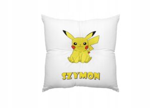 Poduszka do spania ozdobna poduszki dekoracyjne POKEMON Pikachu z imieniem